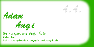 adam angi business card